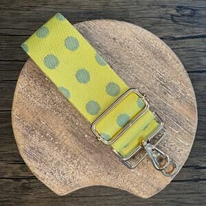 Wide Polka Dot Lime Green Purse Strap Crossbody Guitar Strap NEW FAST SHIP